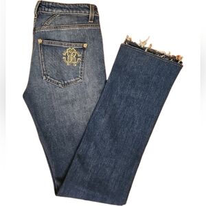 Roberto Cavalli, LIKE NEW, Mid-Rise Straight Leg Jeans Size IT 38 - US 2/25